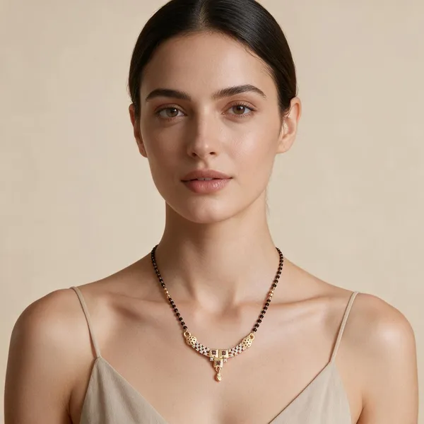 Black_Beaded_Gold_Tone_Mangalsutra_Necklace_For_Women