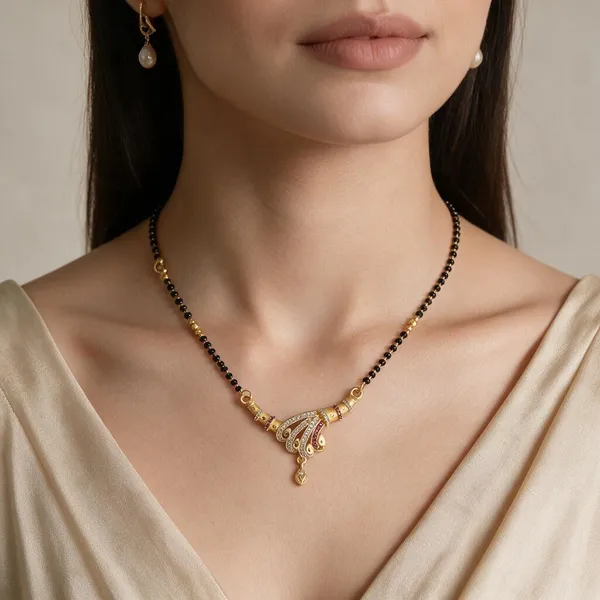 Gold_Tone_Black_Beaded_Mangalsutra_Necklace_For_Women