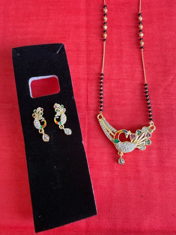 Gold-Tone_Peacock_Design_Mangalsutra_Set_For_Women