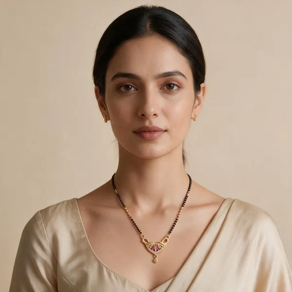 Black_Beaded_Gold_Tone_Mangalsutra_Necklace_For_Women