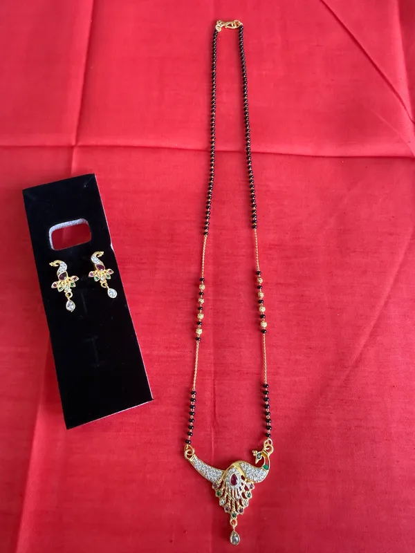 Gold_Tone_Peacock_Motif_Mangalsutra_Set_For_Women