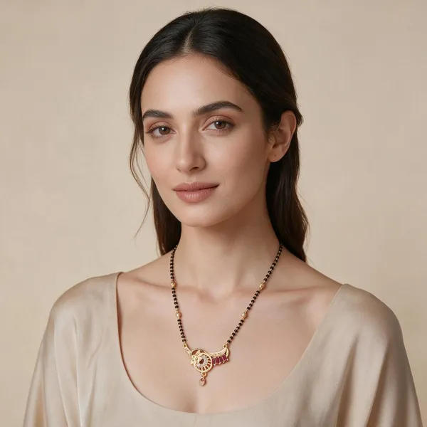 Black_Beaded_Gold_Tone_Mangalsutra_Necklace_For_Women