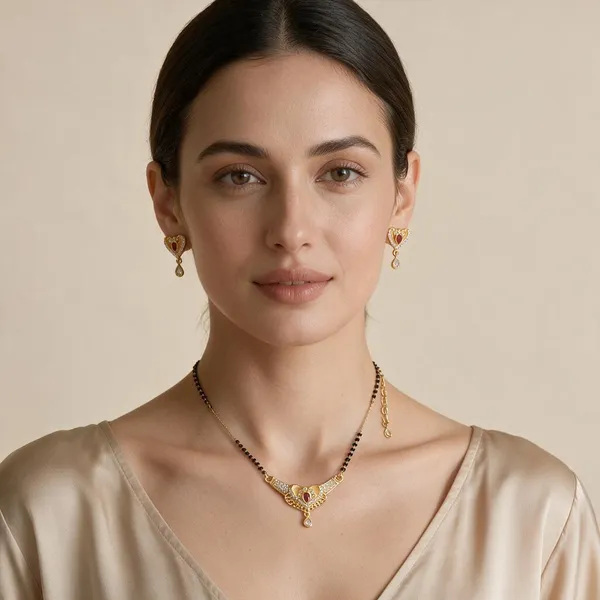 Gold-Tone_Heart_Pendant_Mangalsutra_Set_For_Women