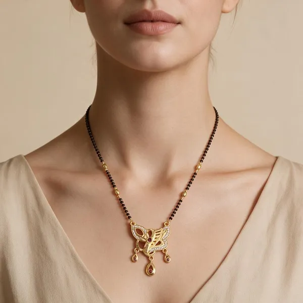 Black_Beaded_Gold_Tone_Pendant_Mangalsutra_For_Women
