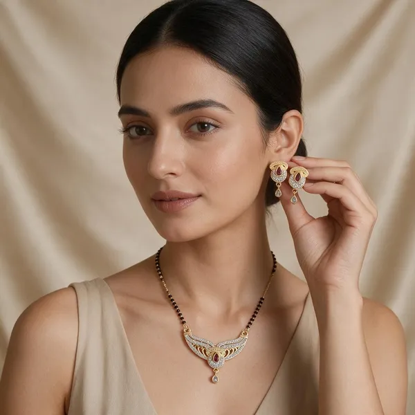 Gold-Tone_Stone_Studded_Mangalsutra_Set_For_Women