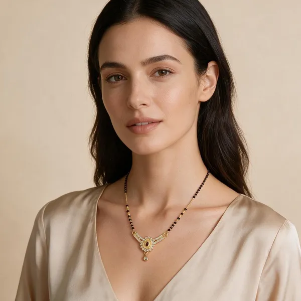 Black_Gold-Tone_Beaded_Mangalsutra_Necklace_For_Women