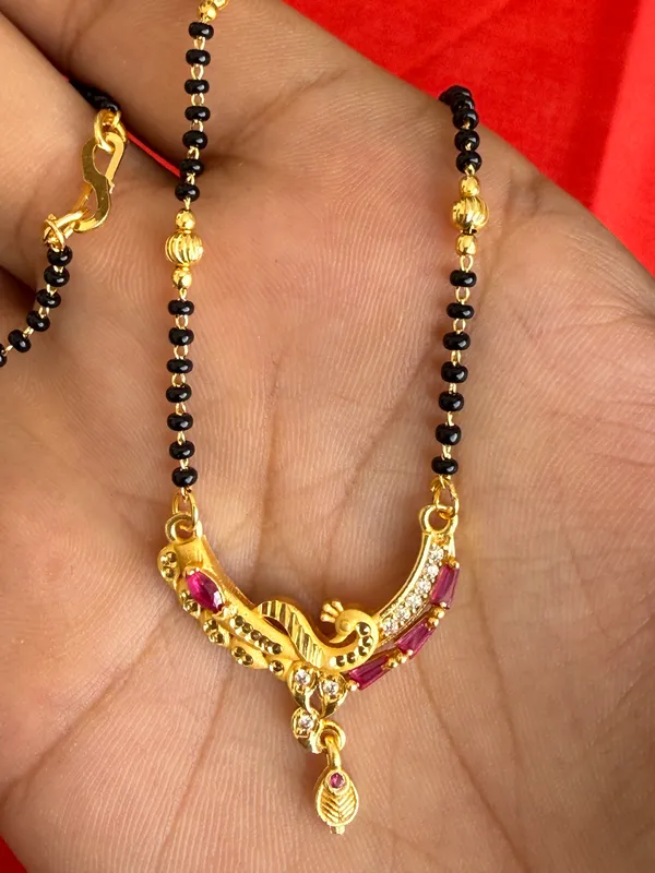 Gold-Tone_Black_Beaded_Mangalsutra_Necklace_For_Women