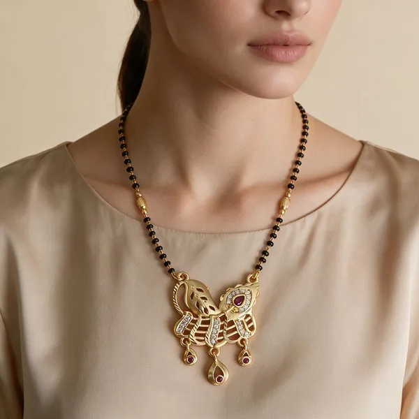 Gold_Tone_Peacock_Design_Mangalsutra_Necklace_For_Women