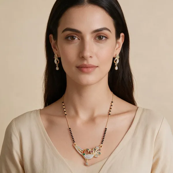 Gold-Tone_Peacock_Design_Mangalsutra_Set_For_Women