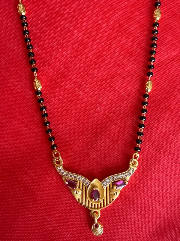 Gold_Tone_Black_Beaded_Mangalsutra_Necklace_For_Women