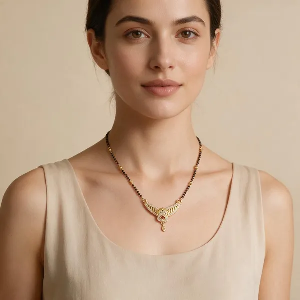 Black_Gold_Tone_Mangalsutra_Necklace_For_Women