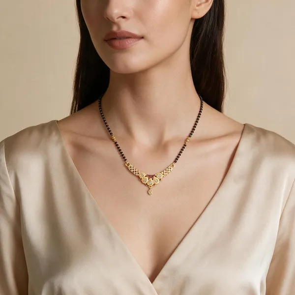 Gold-Tone_Black_Beaded_Mangalsutra_Necklace_For_Women