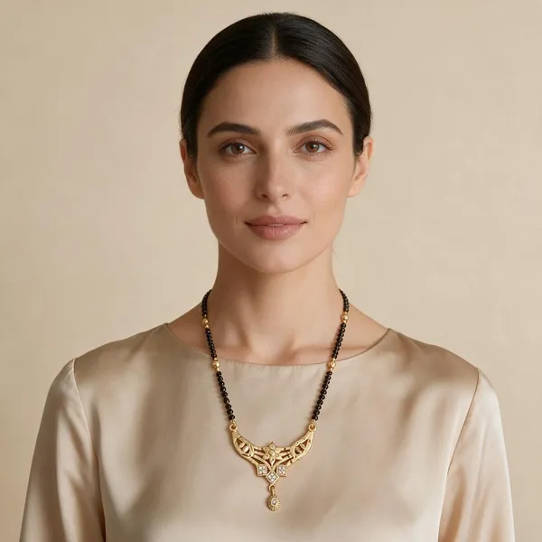 Gold-Toned_Beaded_Mangalsutra_Necklace_For_Women