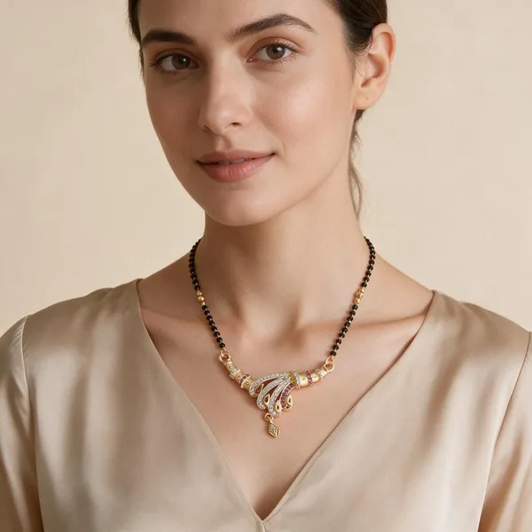 Gold_Tone_Black_Beaded_Mangalsutra_Necklace_For_Women