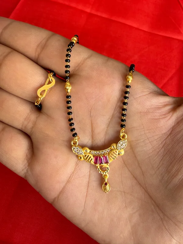 Gold_Tone_Black_Bead_Mangalsutra_Necklace_For_Women