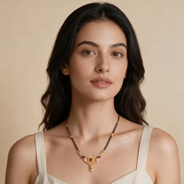 Gold_Tone_Black_Beaded_Mangalsutra_Necklace_For_Women