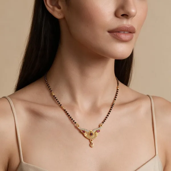 Gold_Tone_Black_Beaded_Mangalsutra_Necklace_For_Women