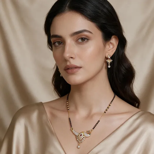 Gold_Tone_Peacock_Motif_Mangalsutra_Set_For_Women