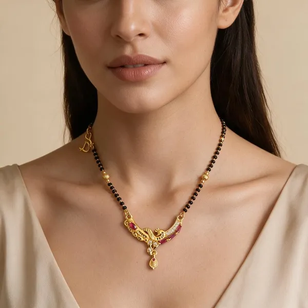 Gold-Tone_Black_Beaded_Mangalsutra_Necklace_For_Women