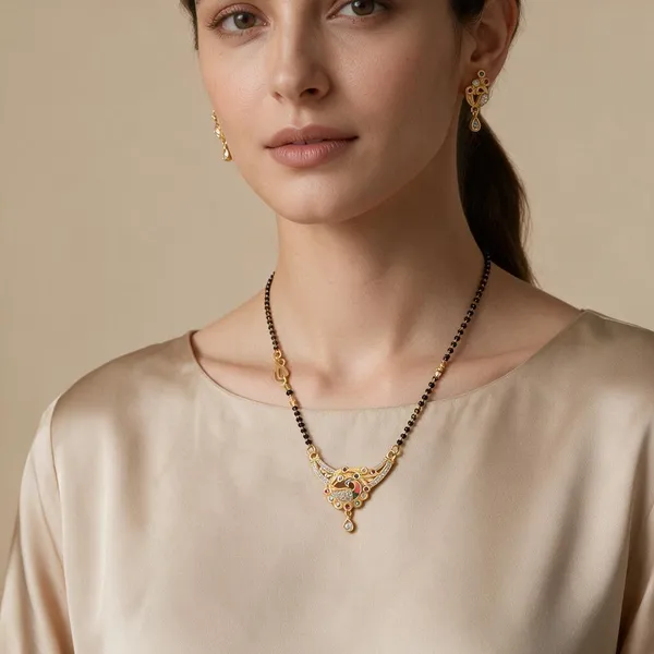 Gold-Tone_Beaded_Mangalsutra_Set_For_Women