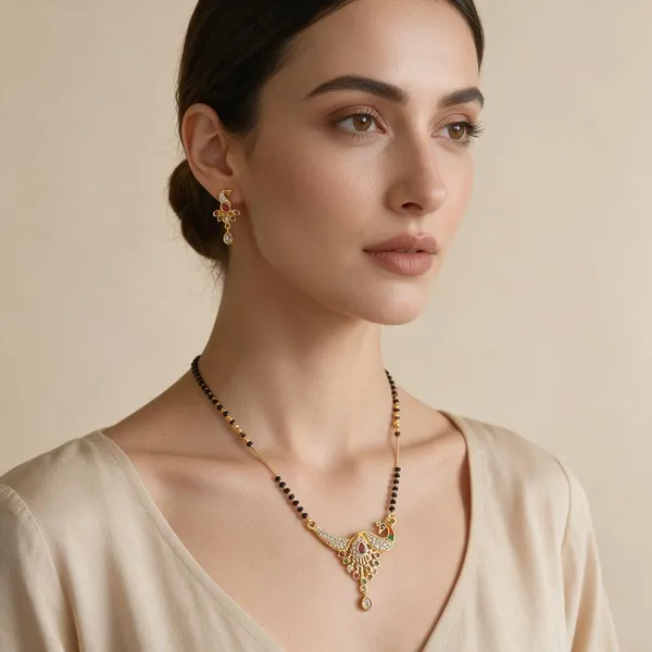 Gold_Tone_Stone_Studded_Mangalsutra_Set_For_Women