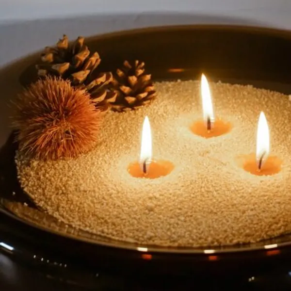 White_Wax_Decorative_Granule_Candle_Sand