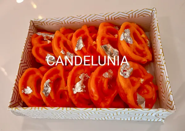 Orange_Imarti_Indian_Sweet_With_Silver_Vark