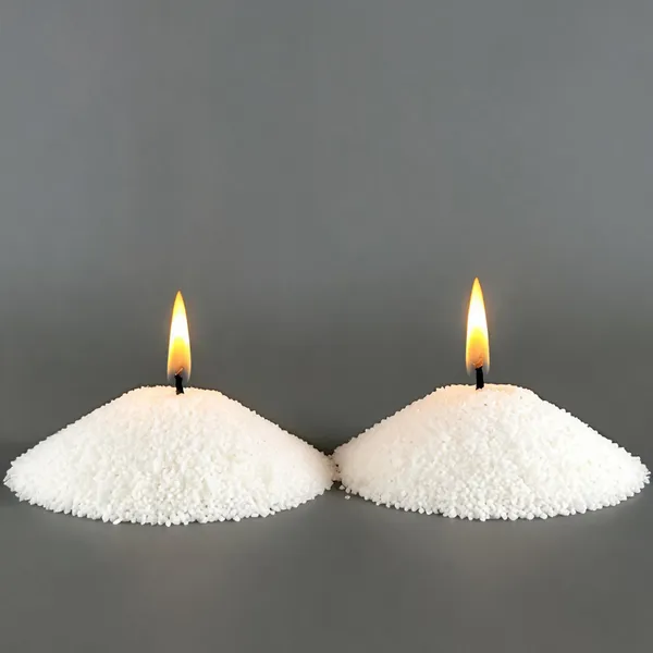 White_Wax_Decorative_Granule_Candle_Sand