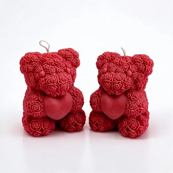 Wax_Floral_Teddy_Bear_Candle