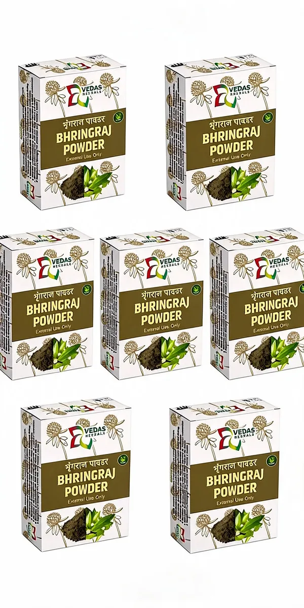 Premium_Verdas_Herbals_Bhringraj_Powder_Pack_of_7
