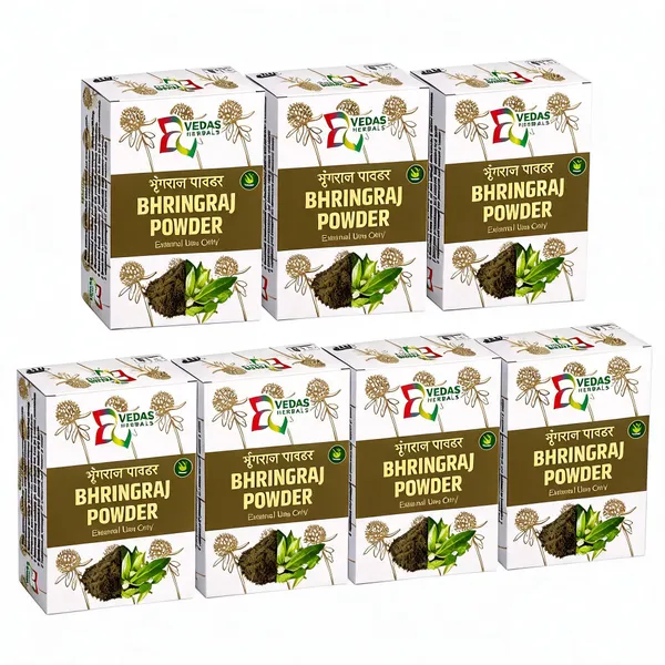 Premium_Verdas_Herbals_Bhringraj_Powder_Pack_of_7