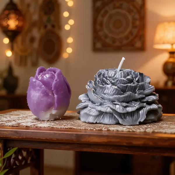 Wax_Rose_Tulip_Floral_Decorative_Candle_Combo_Set_Of_2