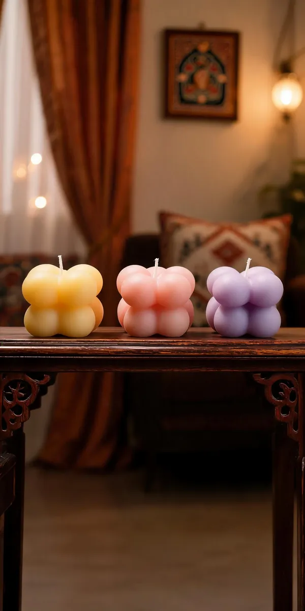 Wax_Modern_Bubble_Shape_Decorative_Candle_Set_Of_2_|_Pack_Of_3