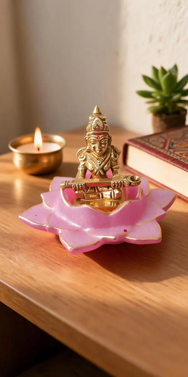 Resin_Pink_Lotus_Lakshmi_Decorative_Idol_Aasan_Base