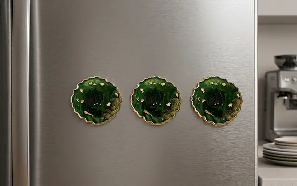 Resin_Green_Gold_Diya_Decorative_Fridge_Magnet_-_Pack_Of_3