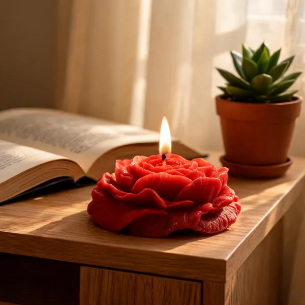 Wax_Red_Rose_Shaped_Scented_Decorative_Candle