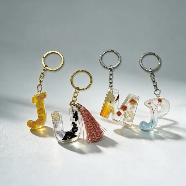 Multicolor_Resin_Charm_Keychain_Set_Of_4_|_Pack_Of_2