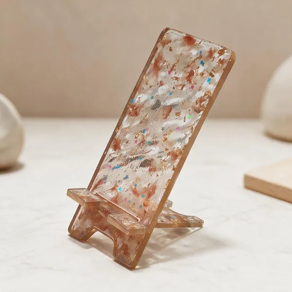Golden_Glitter_Resin_Decorative_Mobile_Phone_Stand