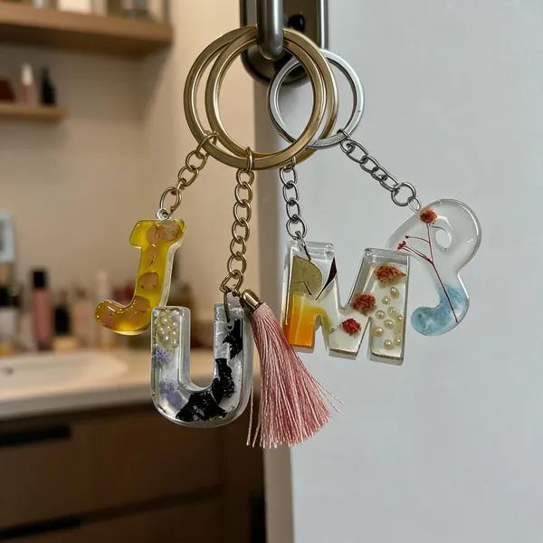 Multicolor_Resin_Charm_Keychain_Set_Of_4_|_Pack_Of_2