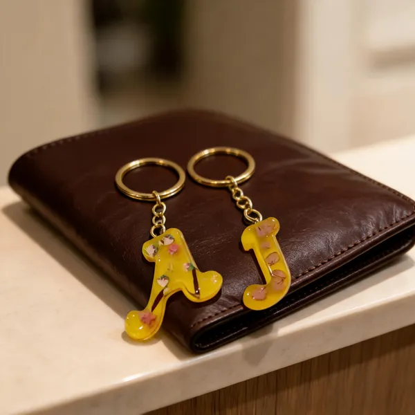 Yellow_Resin_Metal_Musical_Note_Keychain_Pack_Of_2