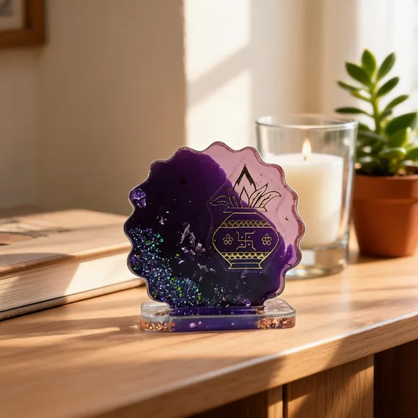 Resin_Purple_Kalash_Lotus_Swastik_Decorative_Showpiece