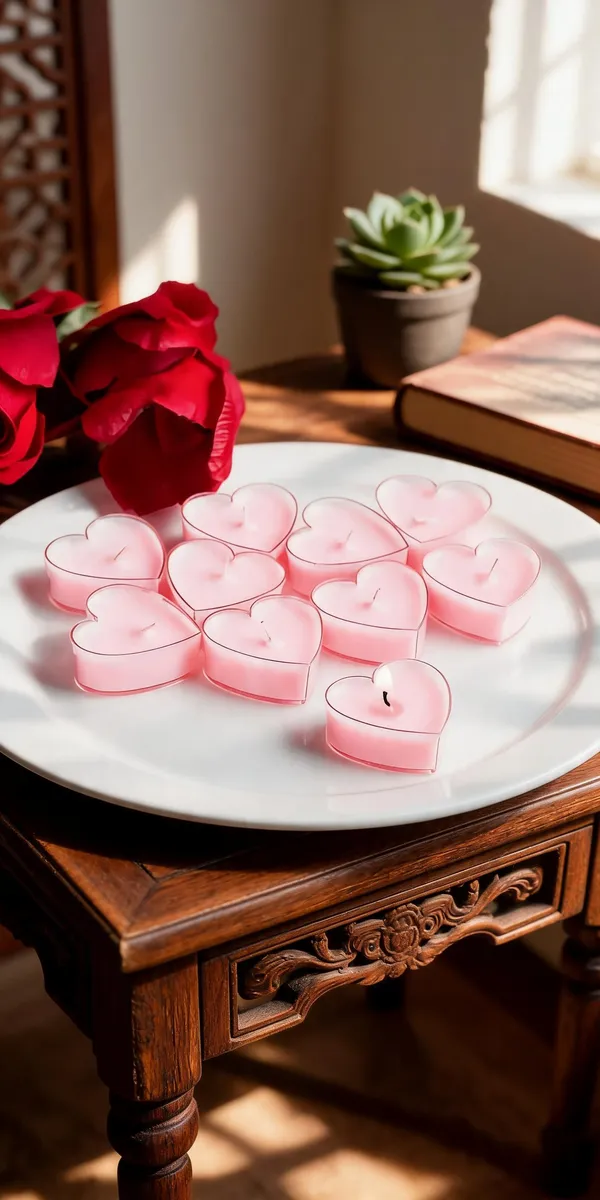 Wax_Pink_Heart_Shaped_Tealight_Candles_Set_Of_10