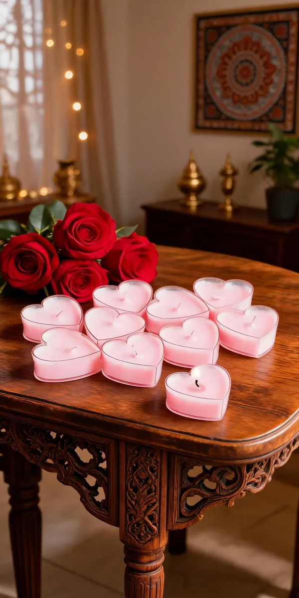 Wax_Pink_Heart_Shaped_Tealight_Candles_Set_Of_10