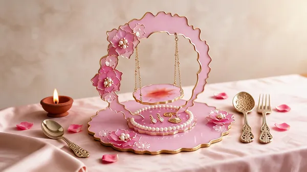 Pink_Wood_Metal_Krishna_Palna_Jhula_For_Janmashtami
