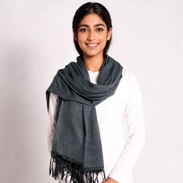 Black_Cotton_Silk_Dupatta_Women_For_Women