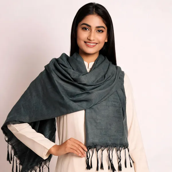 Black_Cotton_Silk_Dupatta_Women_For_Women