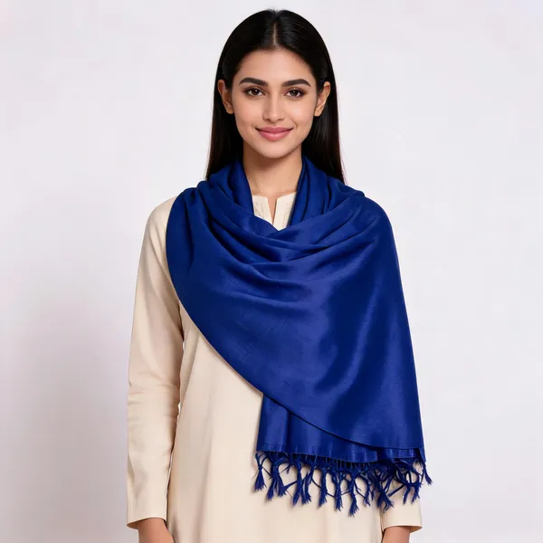 Blue_Cotton_Silk_Dupatta_Women_For_Women