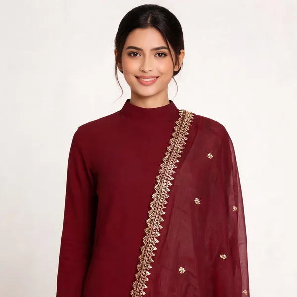 Pink_Chiffon_Shining_Dupatta_Women_For_Women
