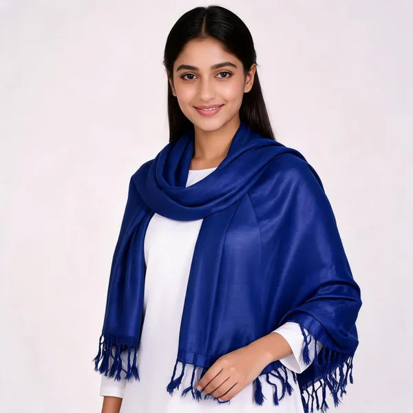 Blue_Cotton_Silk_Dupatta_Women_For_Women