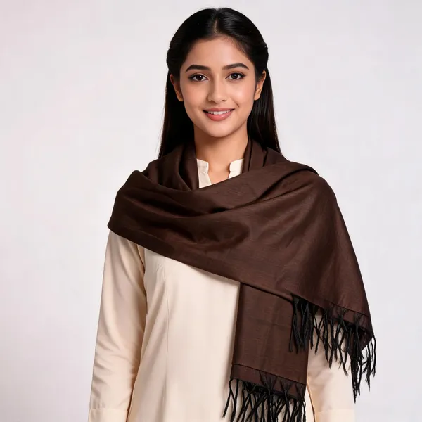 Brown_Cotton_Silk_Dupatta_Women_For_Women
